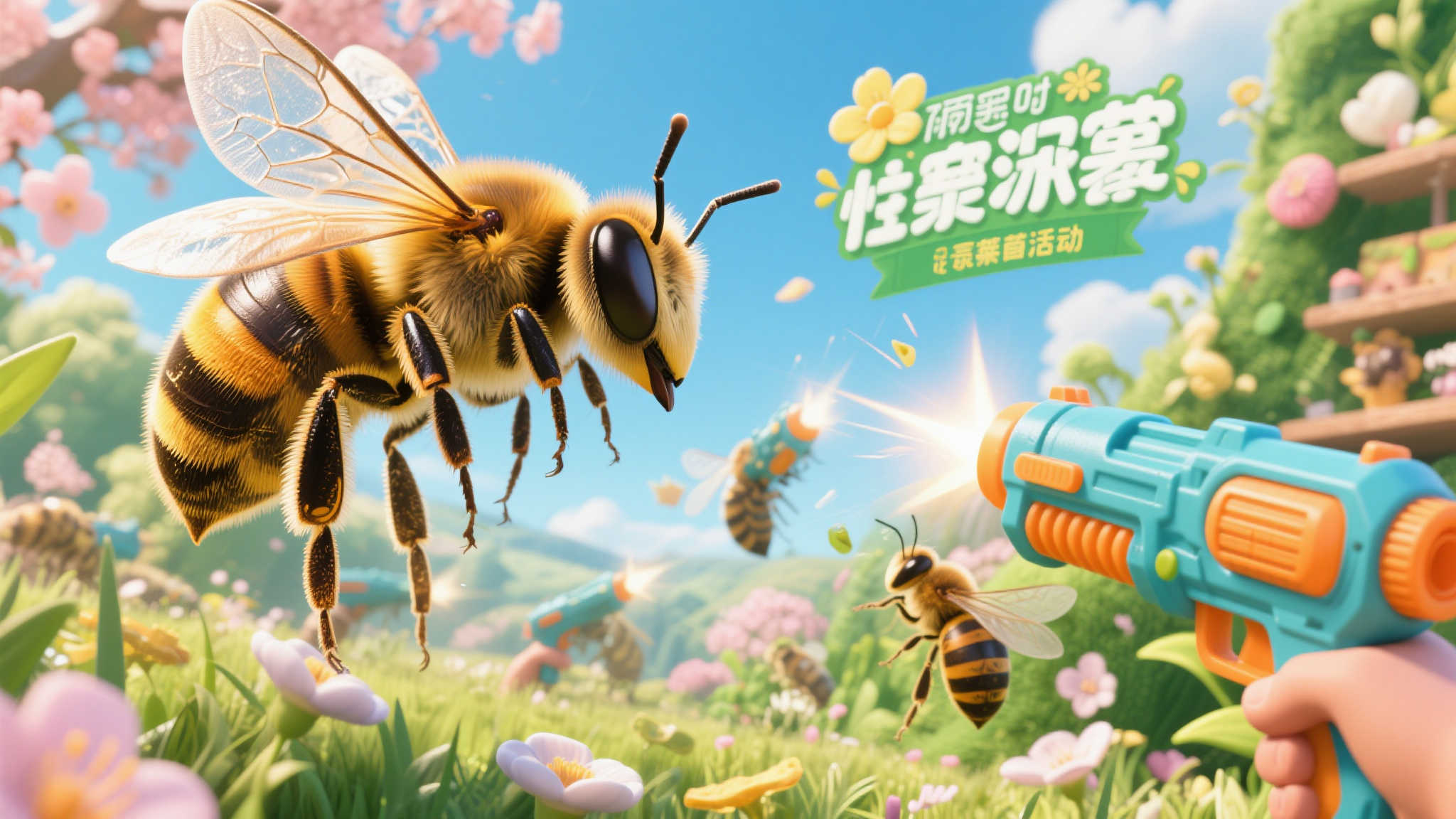 《宝藏世界》春季盛典“蛰刺行动”开启!携手鸭顿先生守护蜜蜂,赢取独家好礼! 活动的背景设定十分贴近自然主题,蜜蜂作为